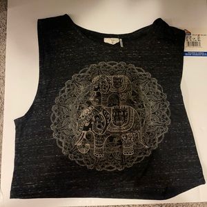 One Clothing Elephant Sleeveless Crop Top